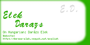 elek darazs business card